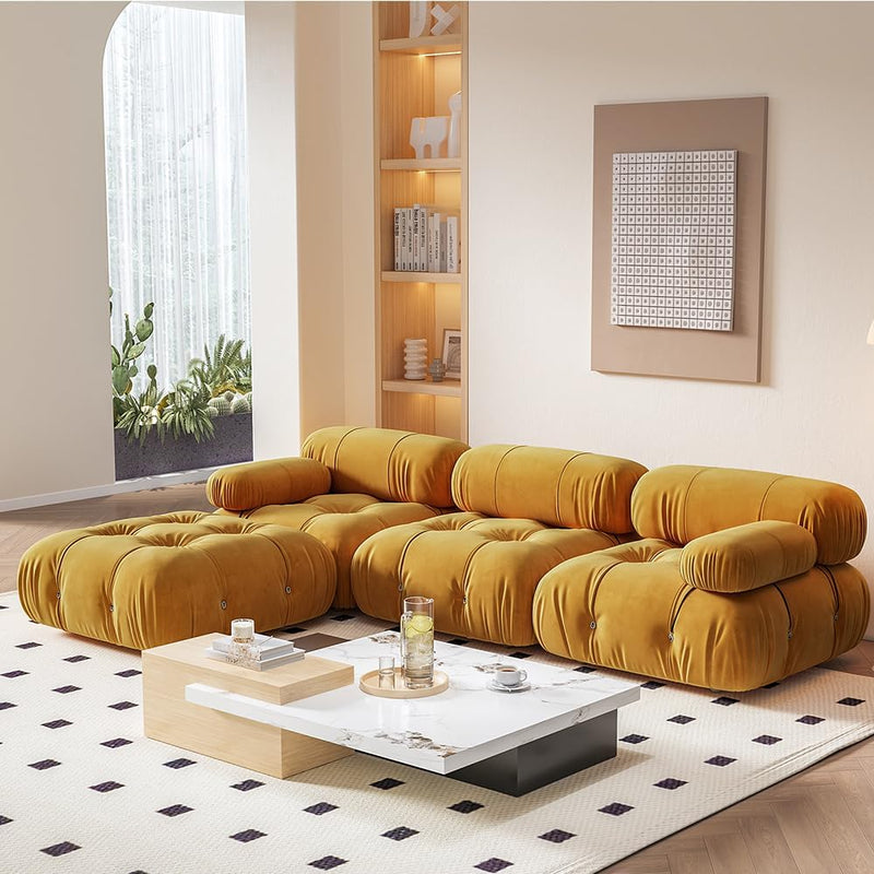 Sectional Couches for Living Room, Sectional Sofa Couch, Soft and Comfy Cloud Sofas, Modern Floor Sofa Furniture Sets