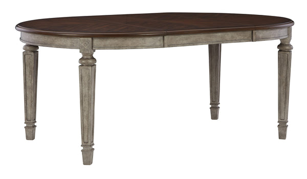 Londenbay Classic Farmhouse Oval Dining Room Extension Table