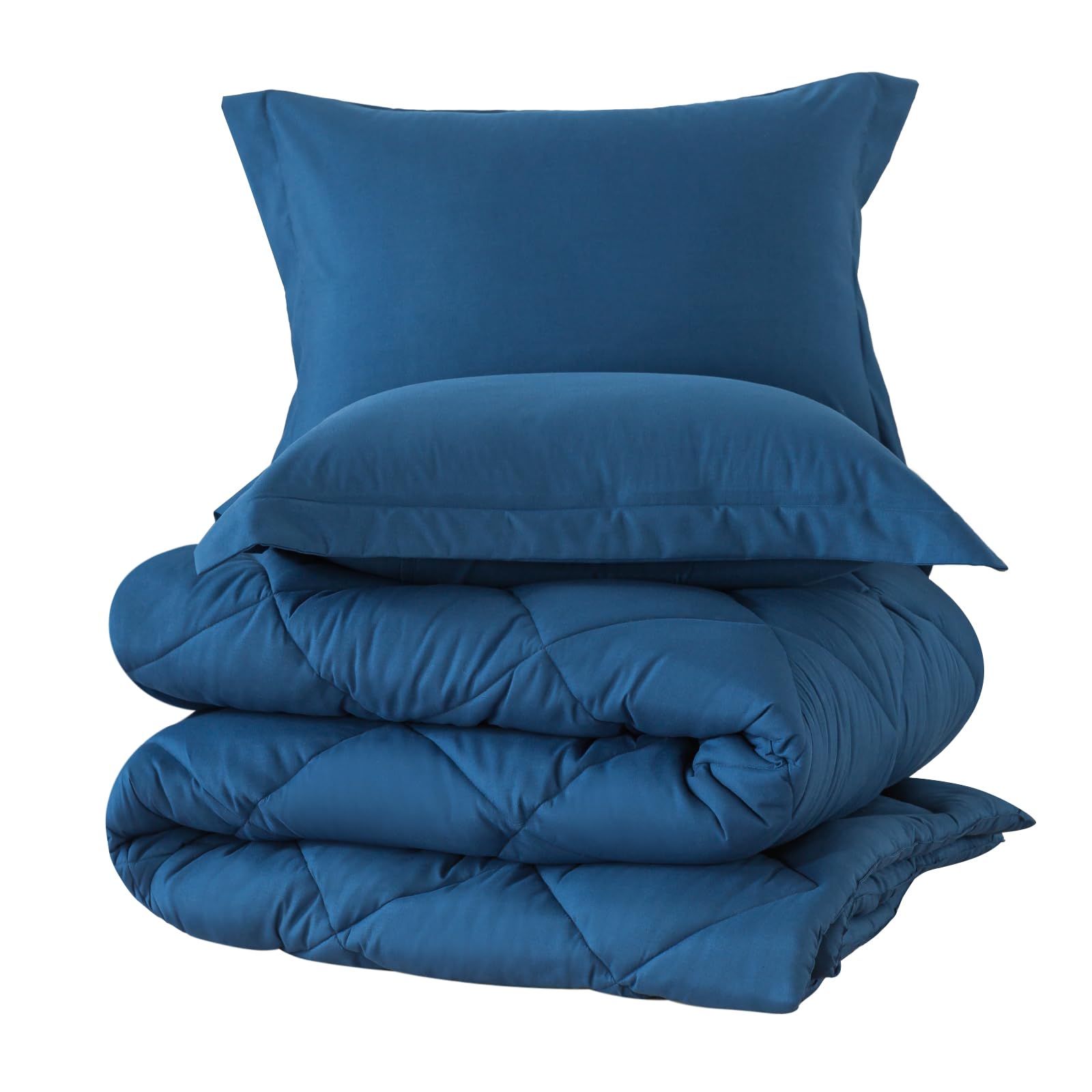 Full Size Comforter Set with 2 Pillow Shams - Down Alternative Bed Comforters Bedding