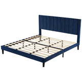 Bed Frame with Vertical Channel