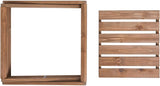 Foldable 4-Tier Wooden Plant Stand & Storage Rack