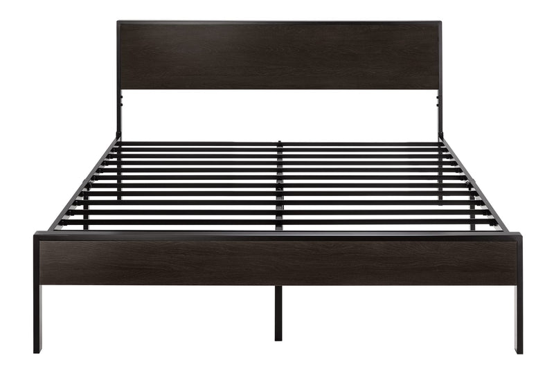 Queen Bed Frame with Headboard, Heavy Duty Platform Bed with Under-Bed Storage