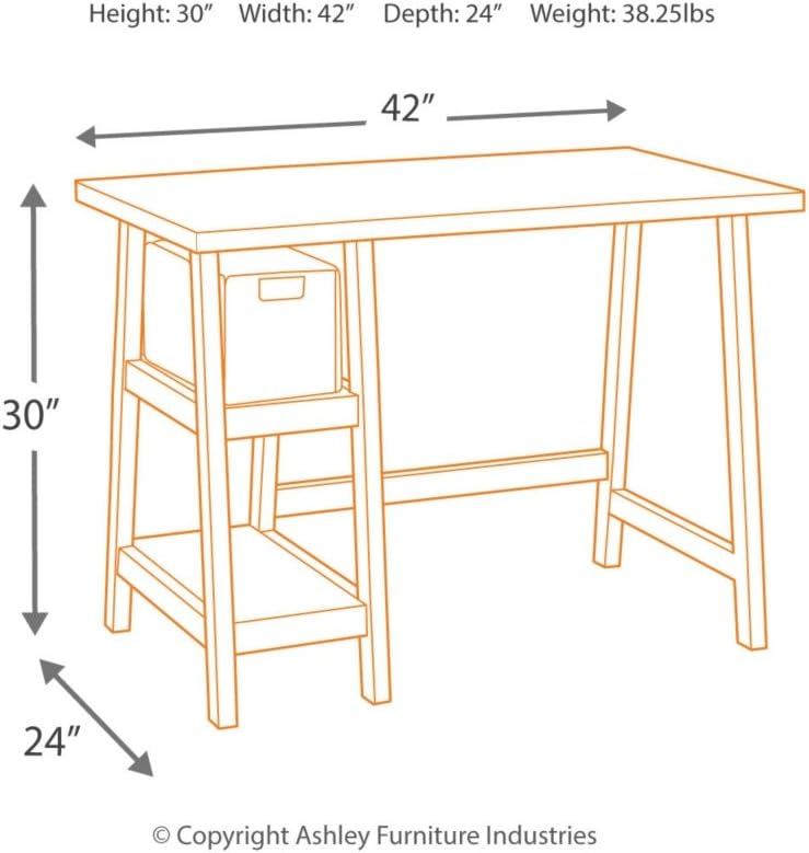 Mirimyn Farmhouse Home Office Small Desk