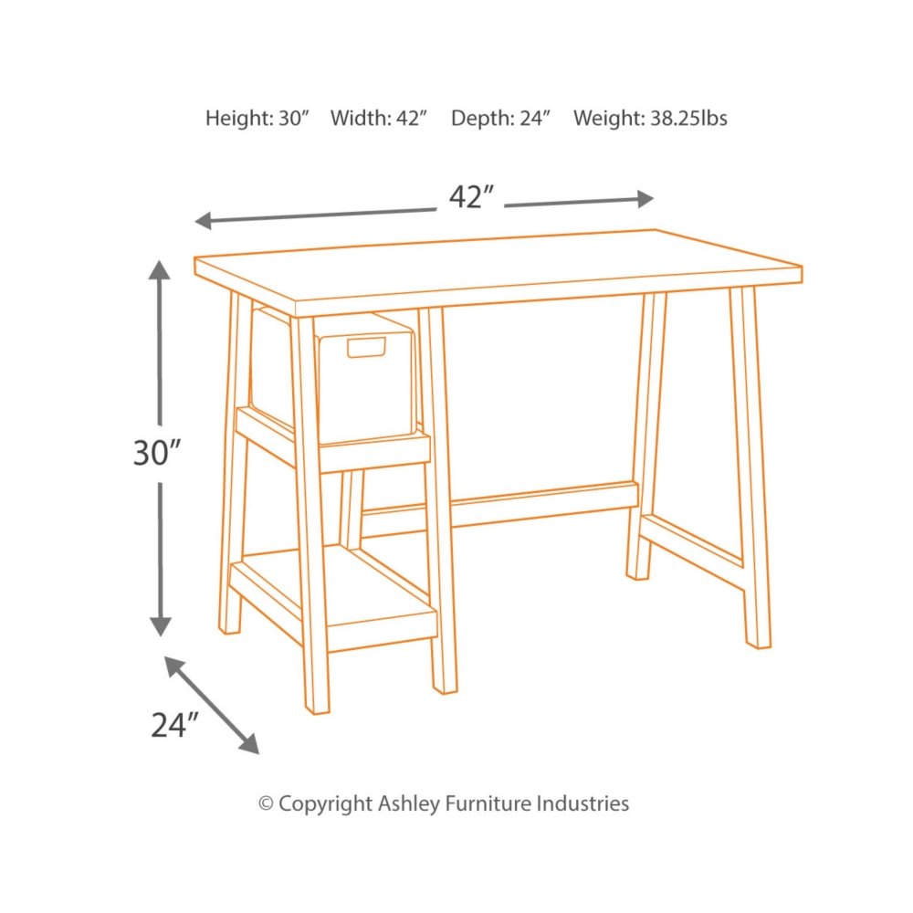 Mirimyn Farmhouse Home Office Small Desk