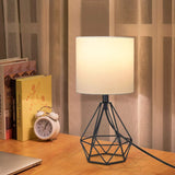 Modern Table Lamp for Bedroom,Geometric Bedside Lamp