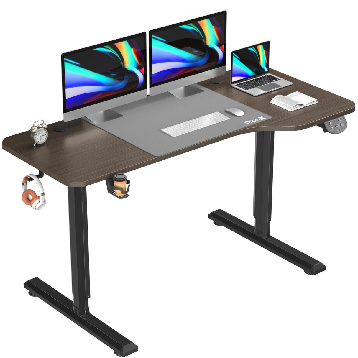 Electric Adjustable Height Standing Desk 63 x 30 Inches