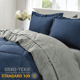 Full/Queen Reversible Bed Set with Comforter