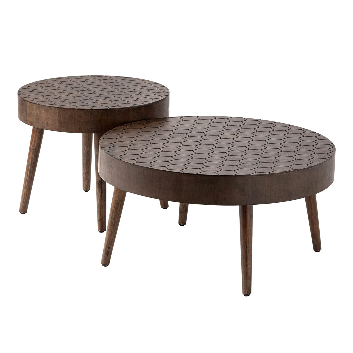 2 Piece Traditional Circle/Round Coffee Table