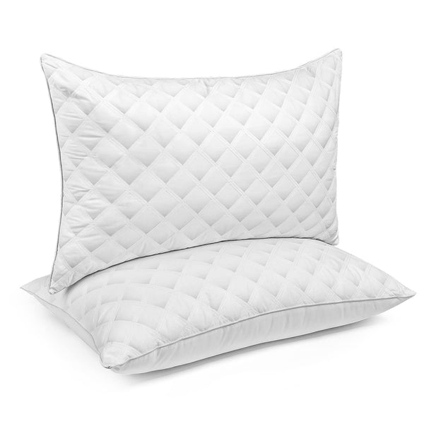 Bed Pillows Standard Size Set of 2, Medium Firm Down Alternative Pillow 2 Pack