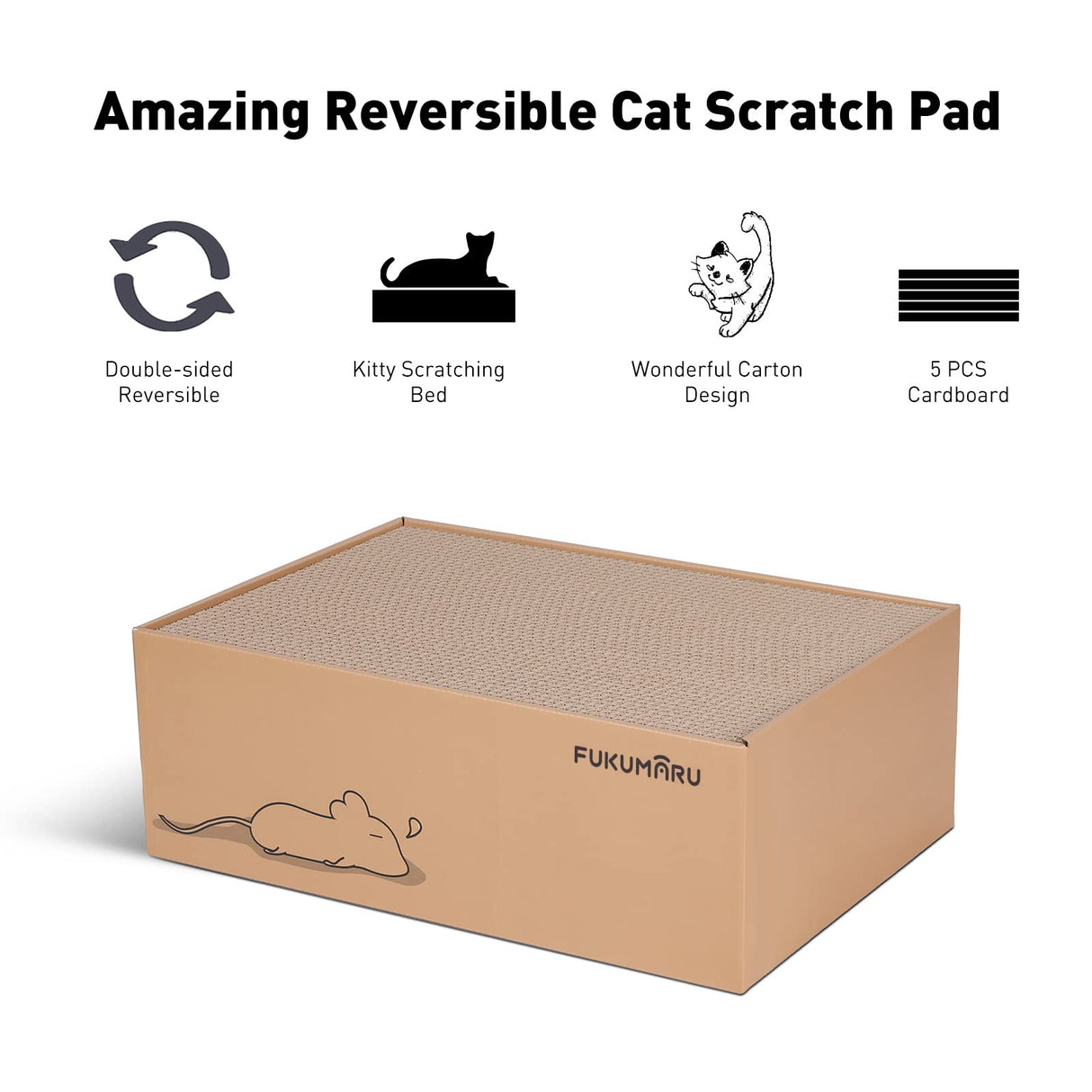 Cat Scratcher, 5 PCS Ex-Large Cat Scratching Boards