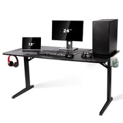 Gaming Desk Large Surface 63’’x31.5’’ with Cup Holder