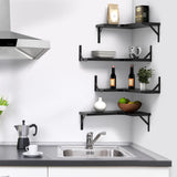 Floating Corner Shelves for Wall Décor Storage