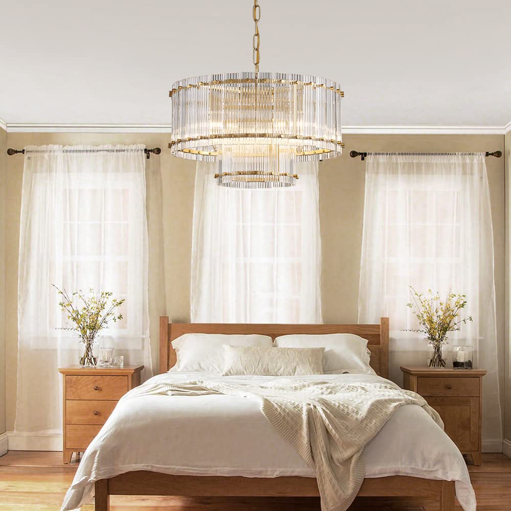 21032 Drum Chandelier Light Fixture