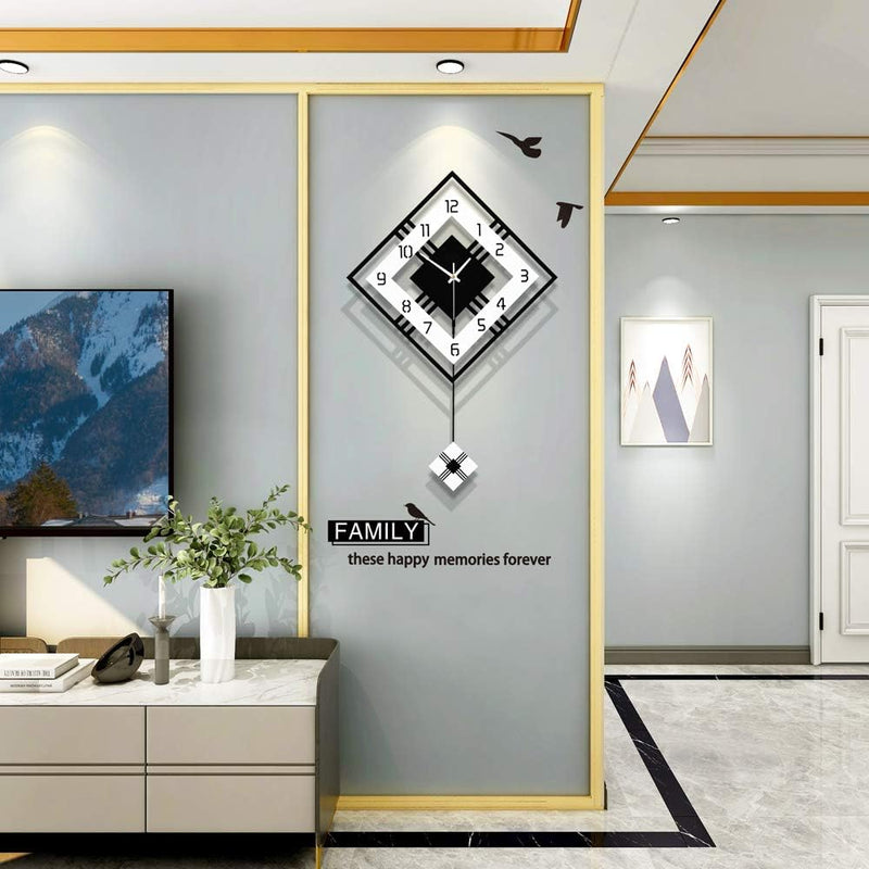 Modern Large Wall Clocks for Living Room Decor Silent Decorative Wall Clock