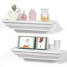 Floating Shelves White, Wood Shelves Rustic Shelves for Wall Storage