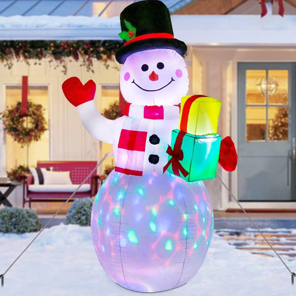 5ft Christmas Inflatables Blow Up Yard Decorations, Upgraded Snowman Inflatable