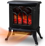 Electric Fireplace Heater Portable Stove with 3D Realistic Flame Effect