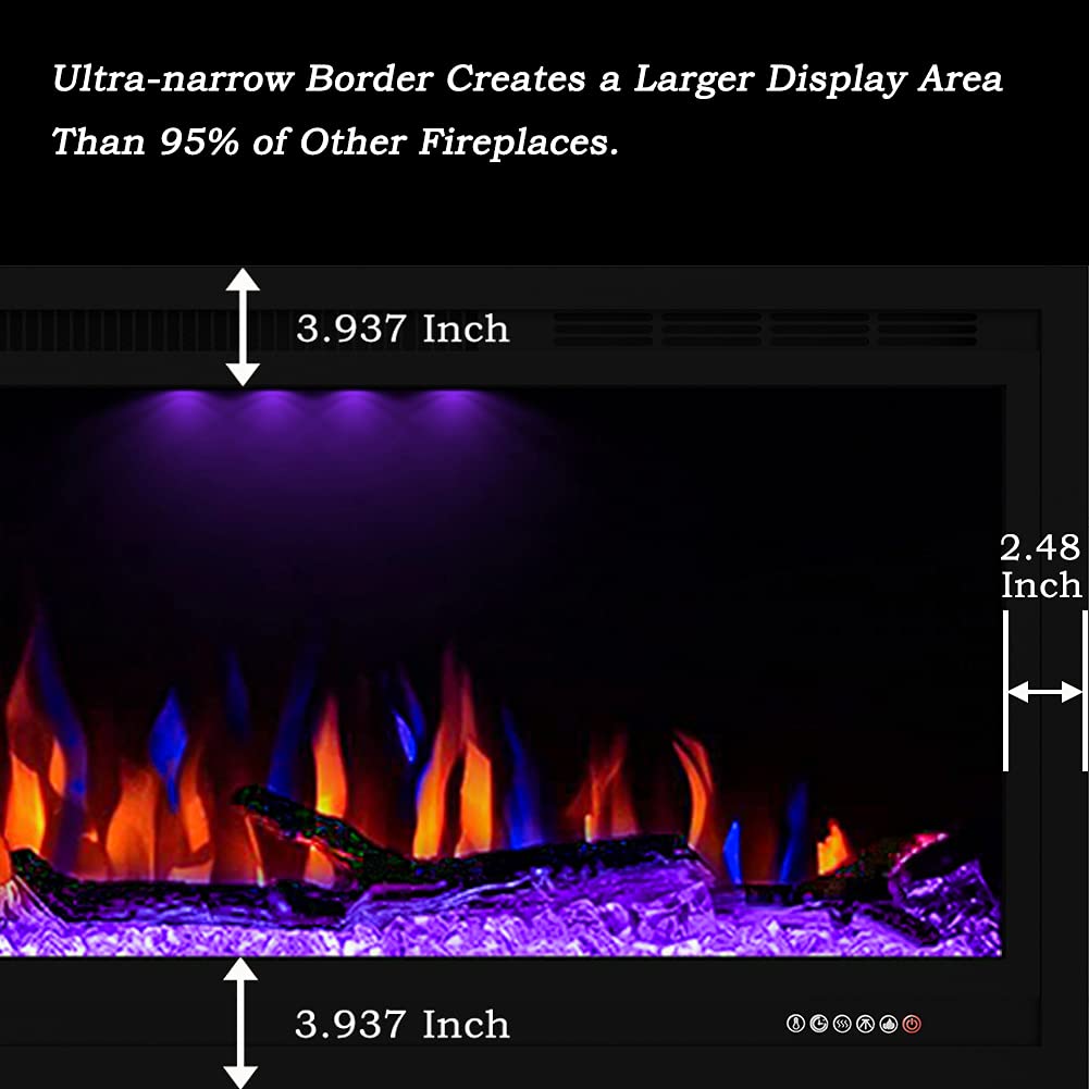 Wall Mounted & in Wall Recessed Fireplace Heater