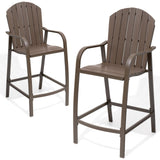 Patio Wood Bar Stools Counter Height Chairs All Weather Furniture