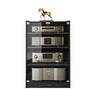 Media Storage Cabinet, Audio Video Media Stand Cabinet with 4 Shelves