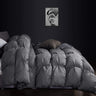 Luxurious All-Season Goose Down Feather Fiber Comforter King Size Duvet Insert