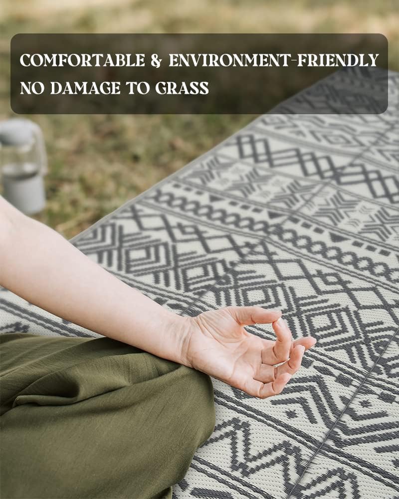 Outdoor Rug Carpet Waterproof 5x8 ft Reversible Patio Rug RV Camping Rug