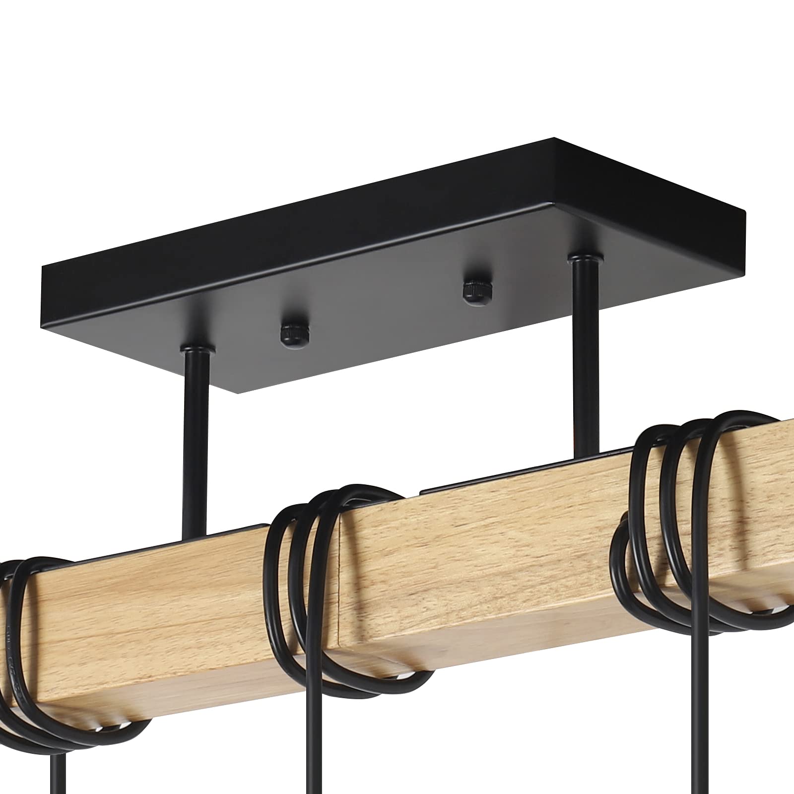Rustic Vintage Wood Ceiling Light