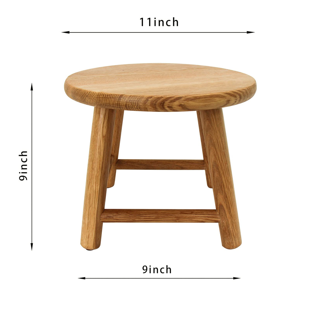 Kids Stool, Milking Stool, USA Grown Oak, Plant Stand, Solid Wood Stool