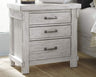 Brashland Farmhouse 3 Drawer Nightstand with Dovetail Construction