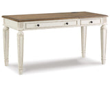 Signature Design by Ashley Realyn French Country 60" Home Office Lift Top Desk with USB Charging