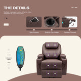 Electric Power Lift Recliner Chair PU Leather Sofa Chair for Elderly with Massage