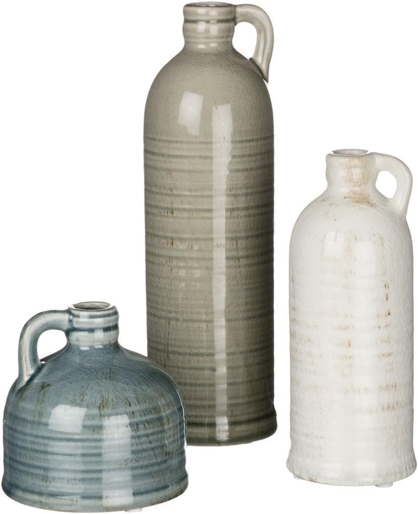Ceramic Jug Vase Set, Farmhouse Decor