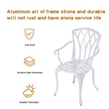 3-Piece Outdoor Bistro Set Cast Aluminum Rust-Resistant Patio