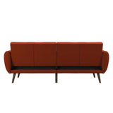 Brittany Linen Futon, Persimmon Orange, Model Number: 2115529N