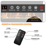 72 inch Electric Fireplace  Ultra Slim Frame