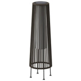 Outdoor Solar Lamp Resin Wicker Solar Light for Yard, Garden and Pathway