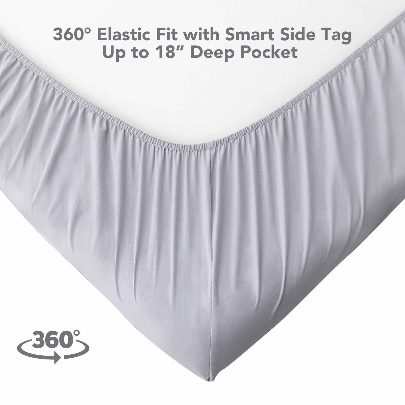 Queen Size Bed Sheets Set 4 Piece 1800 Thread Count Bed Sheets Set