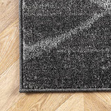 Contemporary Thigpen Large Area Rug, 9' x 12', Dark Grey