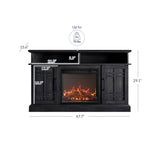 48" TV Stand with 18" Electric Fireplace Heater