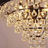 Crystal Chandeliers, 6 Lights Modern Chandeliers for Dining Room