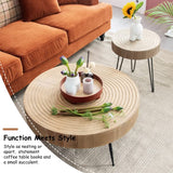 2-Piece Modern Farmhouse Living Room Coffee Table Set