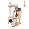 Cat Tree 35 Inches Wooden Cat Tower with Double Condos