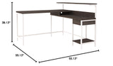 Dorrinson Modern L-Shaped Home Office Desk