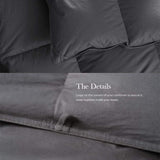 Luxurious Goose Feathers Down Comforter Dark Grey Thickened