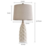 23.75 inch Modern Ceramic Lamps Set of 2