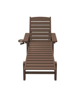 Patio Lounge Set of 2, Lounge Chair for Pool, Brown