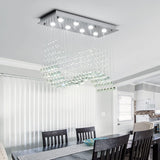 8-Lights Modern K9 Crystal Chandelier Light Fixture