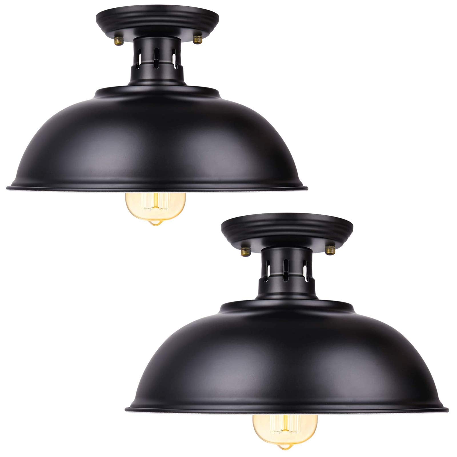 Vintage Rustic Semi Flush Mount Ceiling Light