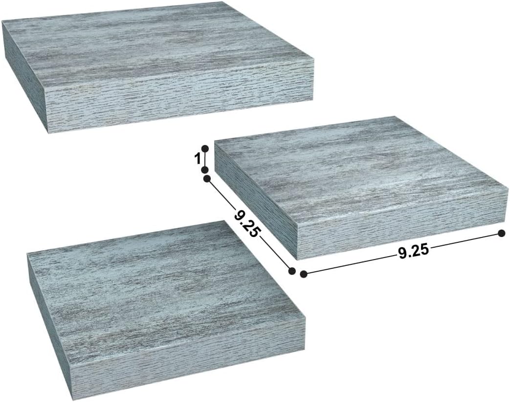 Floating Shelves - Square Mounted Display Ledge for Room Decor in The Bathroom