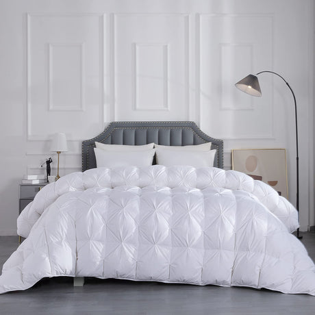 Oversized King Goose Feather and Down Comforter